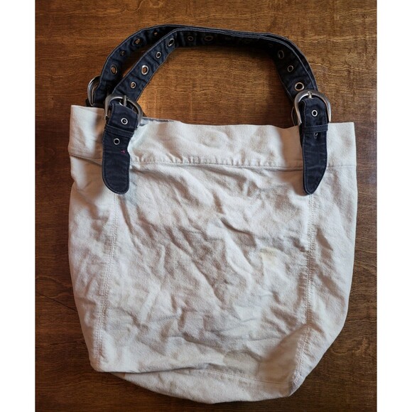 ROXY Multi/White Graphic Beach Adjustable Strap Buckle Tote Shoulder Bag - Picture 2 of 2